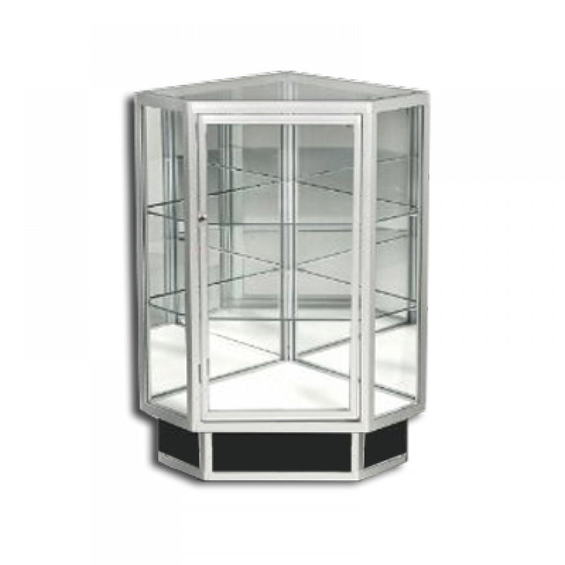 USF Series Extra Vision Front Opening Corner Display Case
