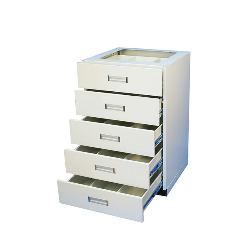 5 Drawer Prescription Unit - Pharmacy Metal Undercounter