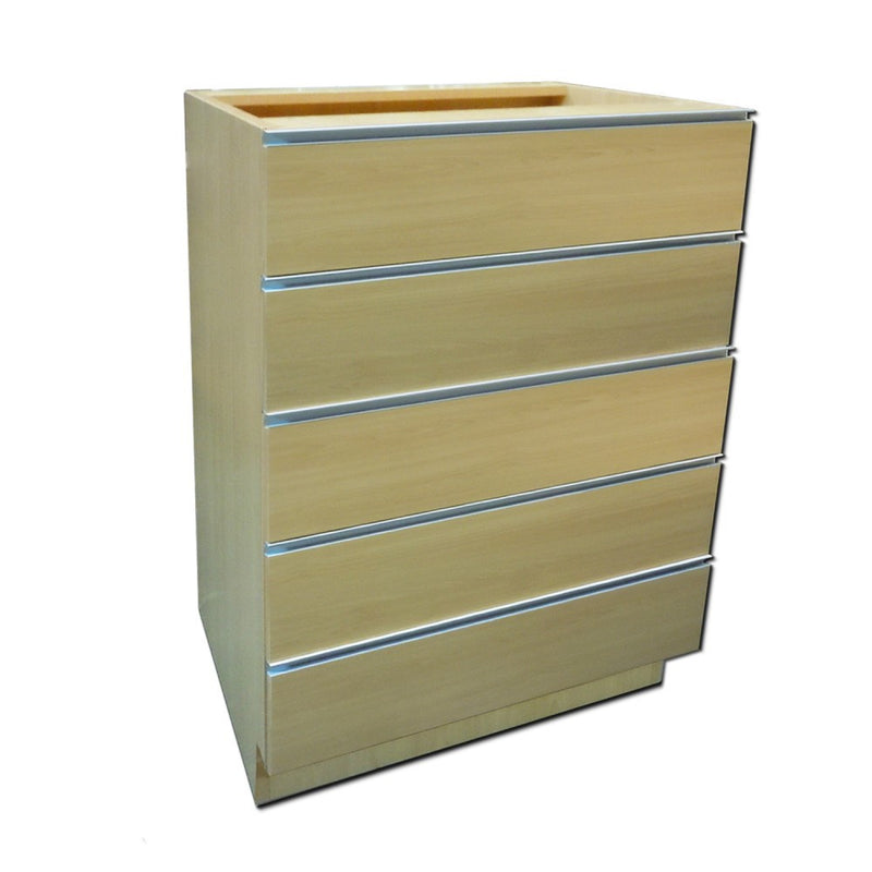 5 Drawer Prescription File Unit - Pharmacy Wood Undercounter