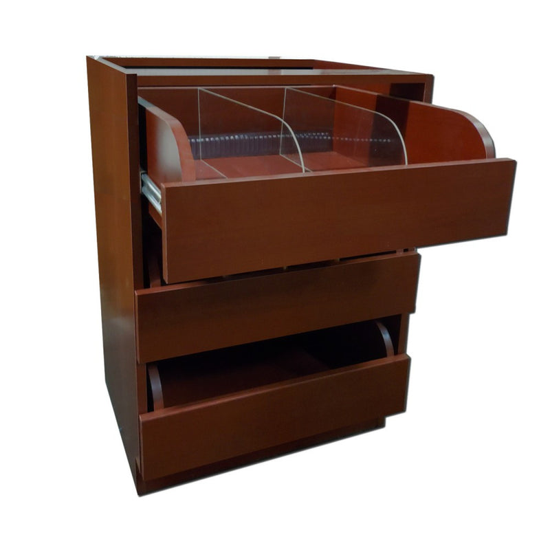 Bottle Dispenser Unit - Pharmacy Wood Undercounter