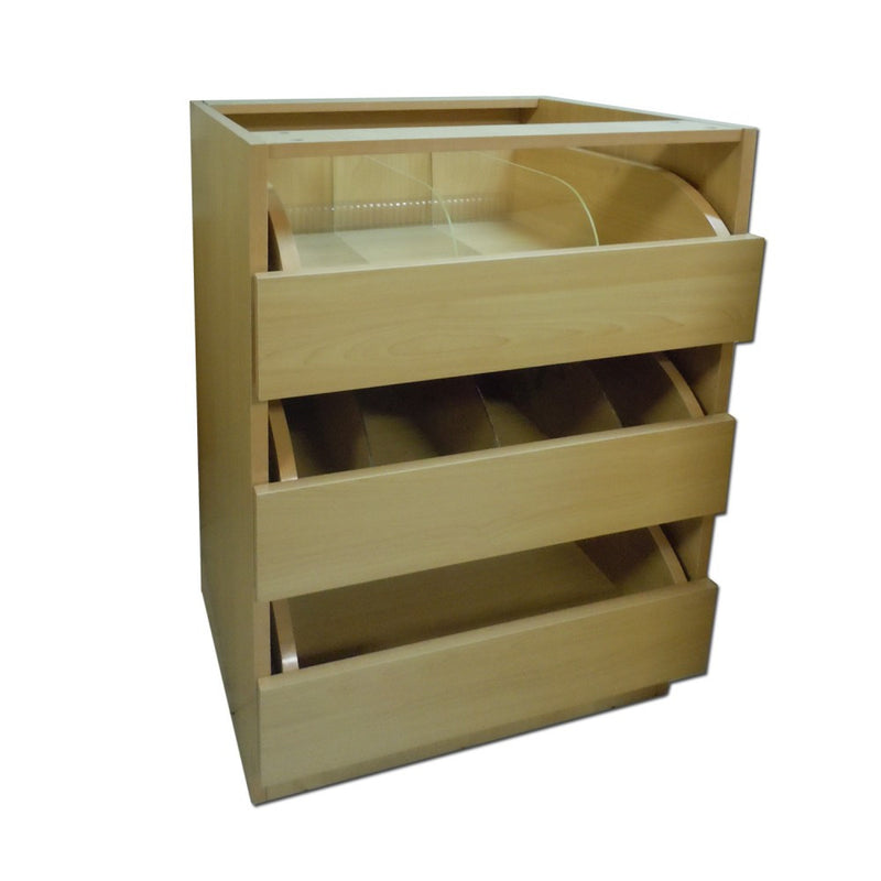 Bottle Dispenser Unit - Pharmacy Wood Undercounter