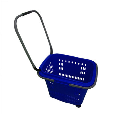 Extra Large Shopping Baskets with 4 Wheels & 3 Handles