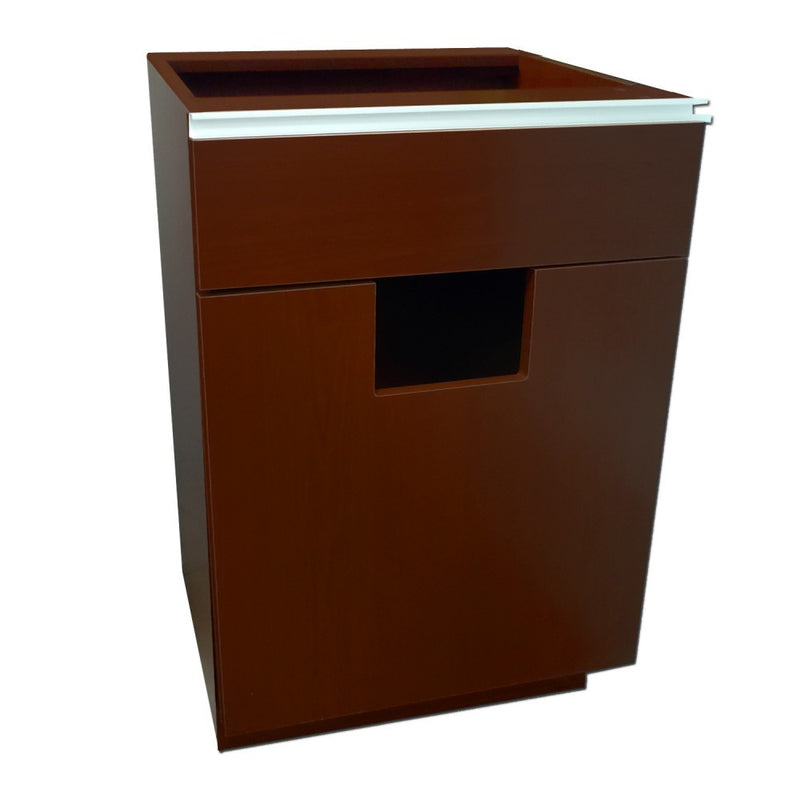 Trash Unit - Pharmacy Wood Undercounter