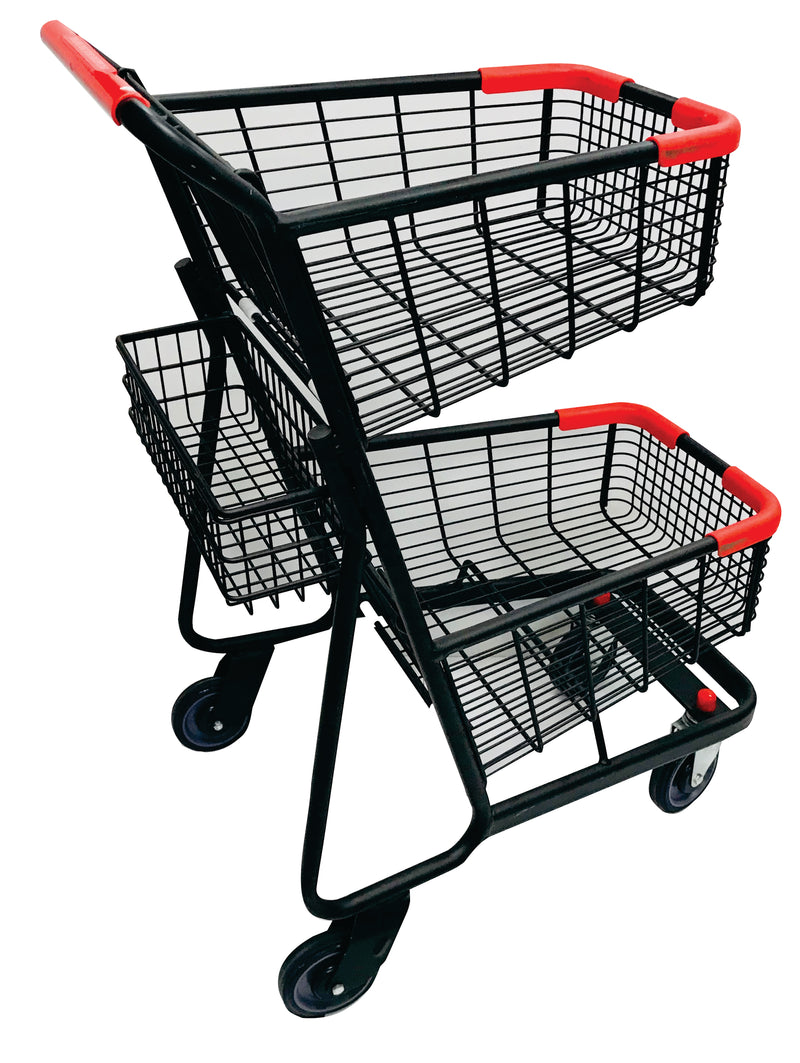 Double Basket Shopping Cart