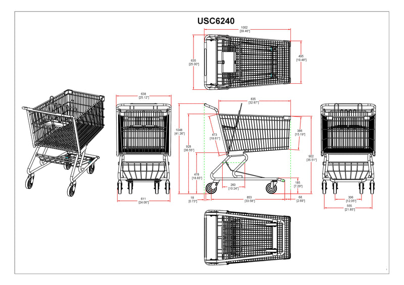 Triple Extra Large Shopping Cart